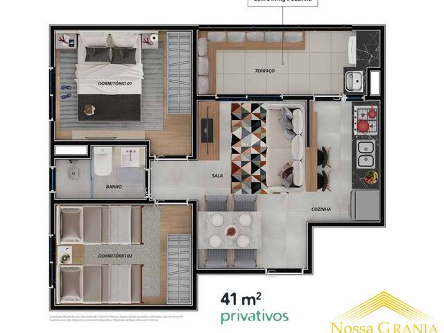 #1126 - Apartamento para Venda em Cotia - SP - 2