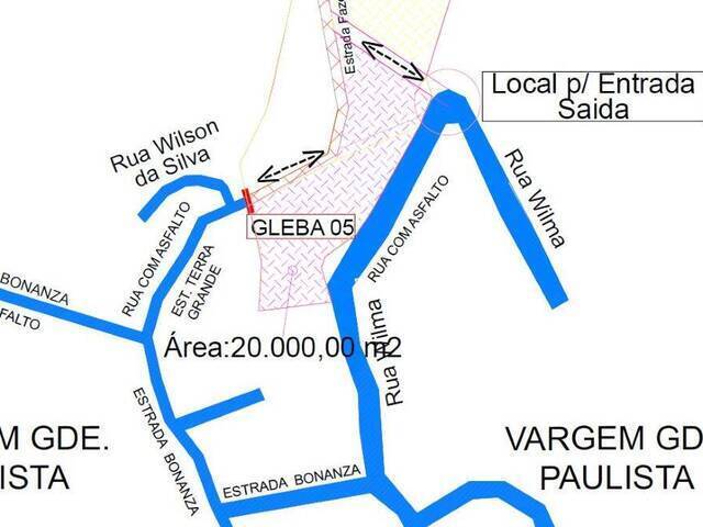 #1243 - Área para Venda em Vargem Grande Paulista - SP